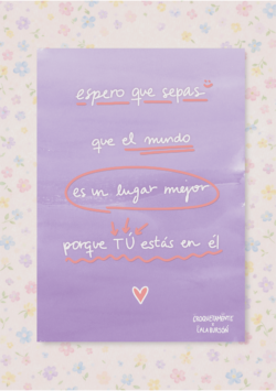 Espero que lo sepas